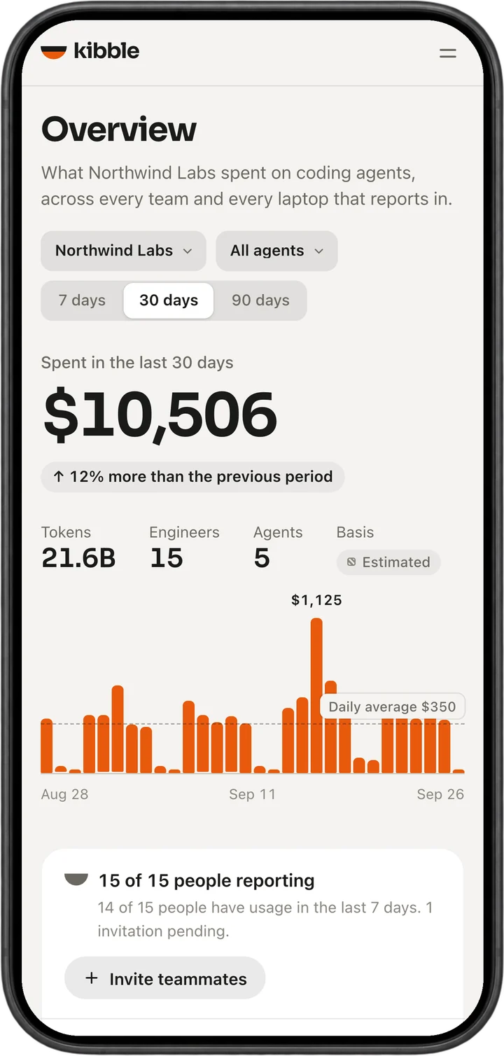 The same Overview on a phone